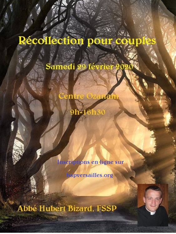 Affiche récollection couples 2020